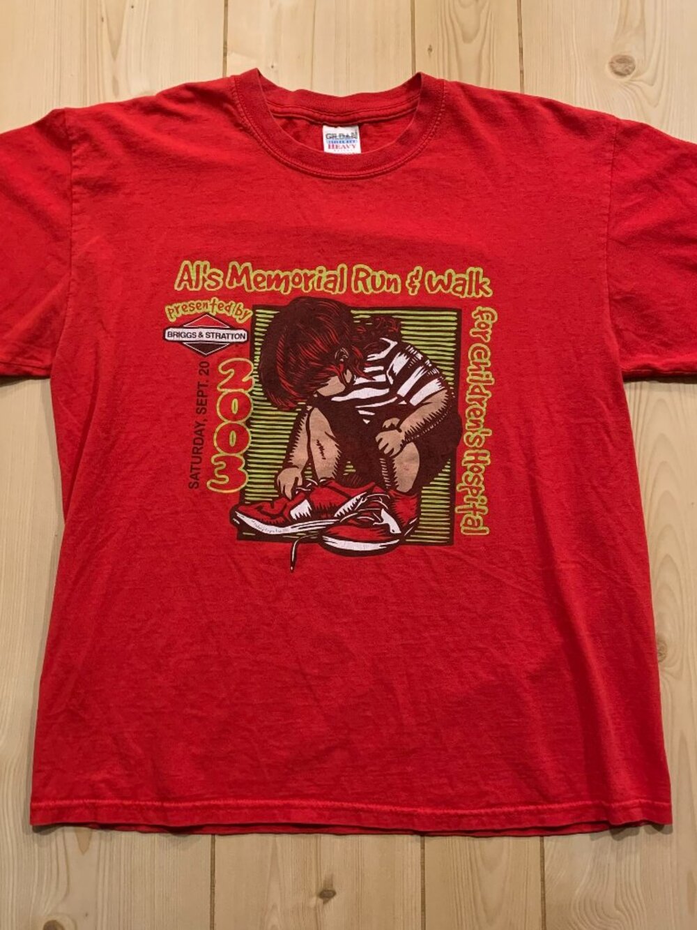 Vintage Y2K Children's Hospital Al's Memorial Run & Walk Wisconsin T-Shirt L
